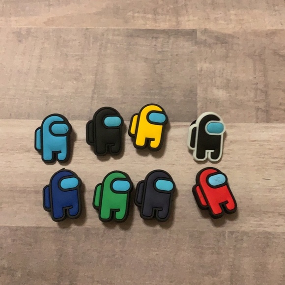 Amoung Us Croc Charms 8pc - Picture 1 of 2